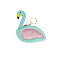 Flamingo Shaped Blue Coin Purse By Rice DK